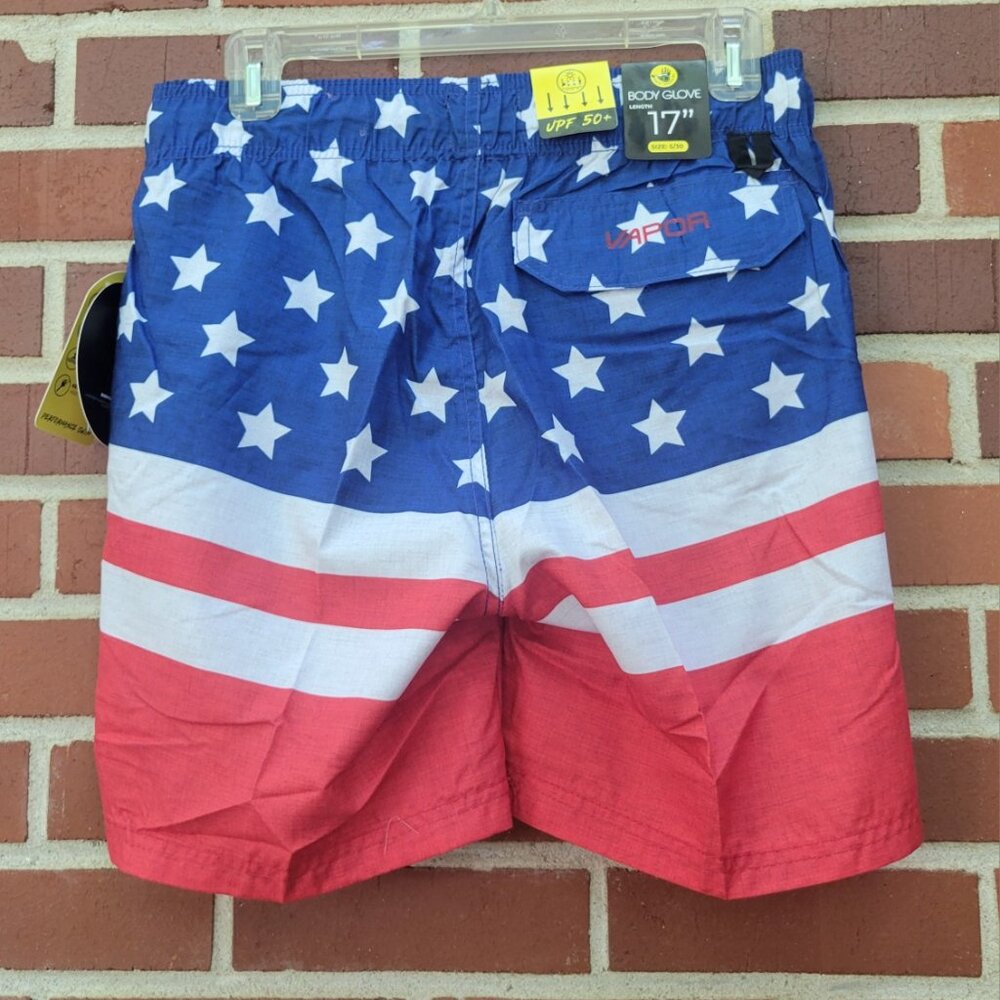 Men's Americana Swim Shorts - Made by Body Glove - NWT - Size S - Picture 8 of 8